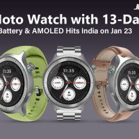 Moto Watch with 13 day battery and AMOLED display launching in India on 23 January